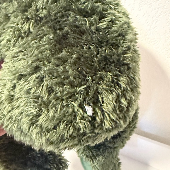 Gund Target Green Fuzzy Big Eye Cute Sitting Frog Plush Stuffed Animal 12” - Picture 4 of 8